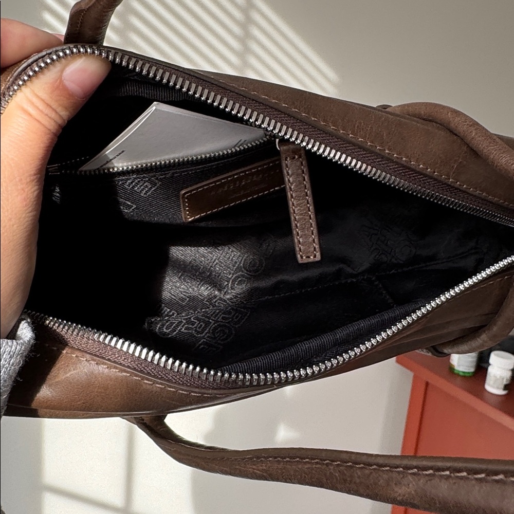 SOFT BOSTON EW_washed brown pull-up bag - Picture 3 of 8